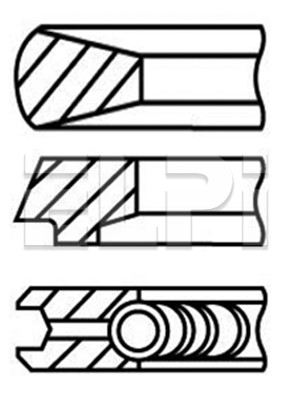 Set segmenti piston LP182 2634 STD ELPI